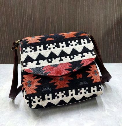 Stylish Fabric Flap Sling Bag for Everyday Use 111